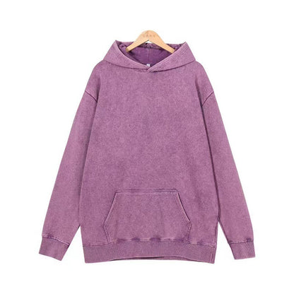 Washed Cotton Pullover Sweatshirt