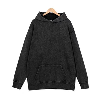 Washed Cotton Pullover Sweatshirt