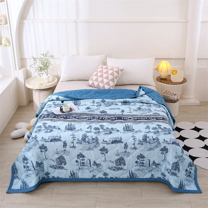 Washed Cotton Summer Cool Quilt with Gift Box