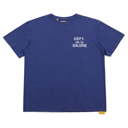 Washed French Logo Vintage Cotton T-Shirt
