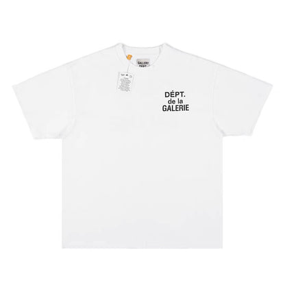 Washed French Logo Vintage Cotton T-Shirt