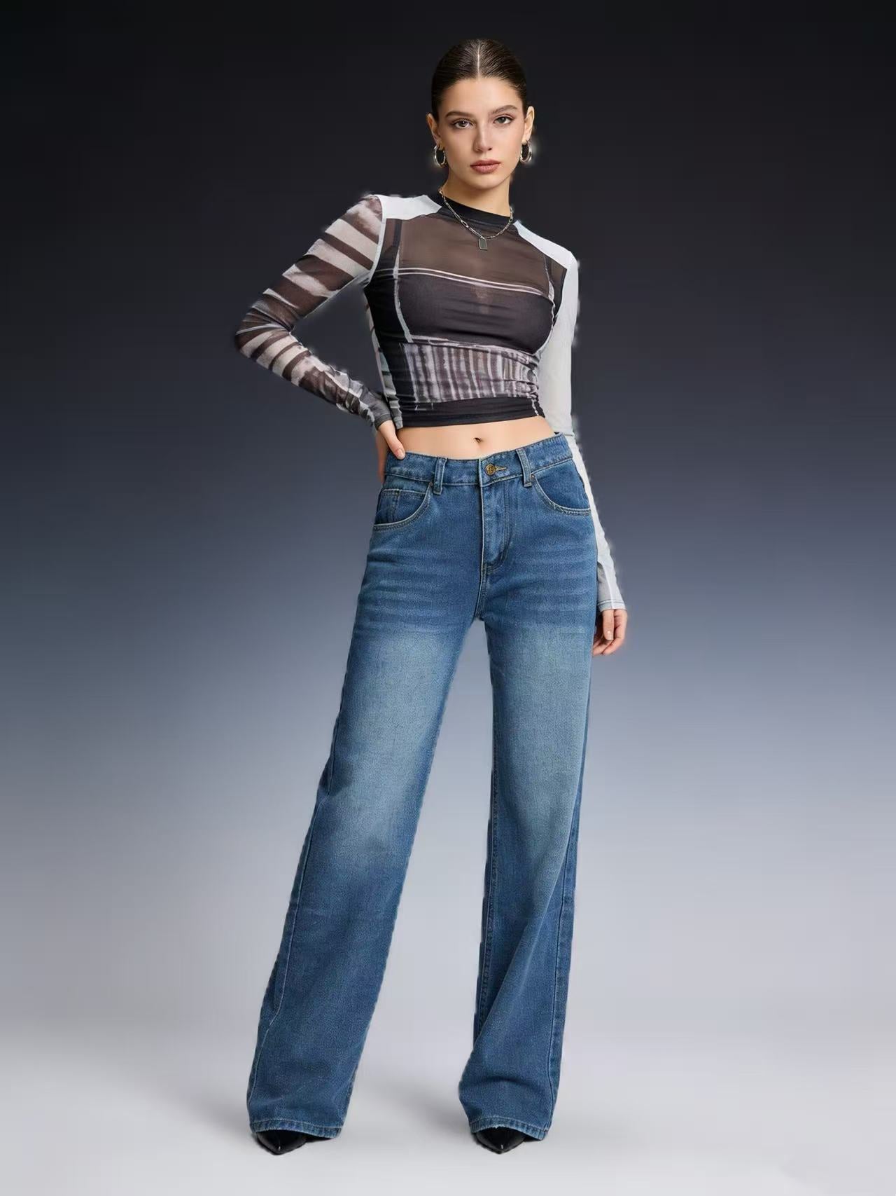Washed jeans