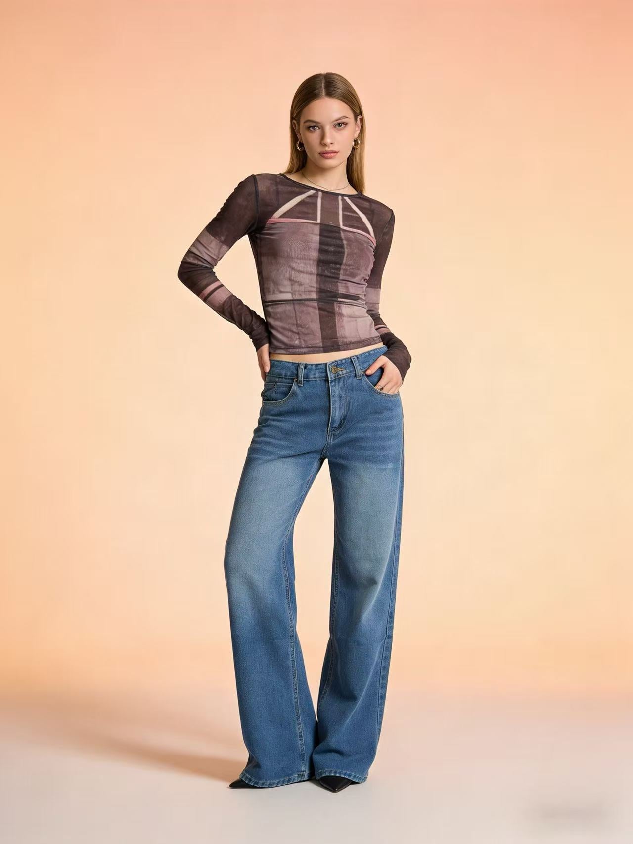 Washed jeans