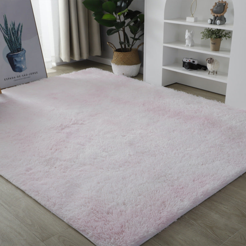 Washed plush tie-dyed gradient carpet