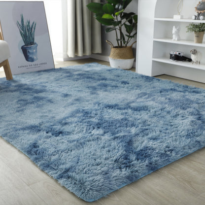 Washed plush tie-dyed gradient carpet