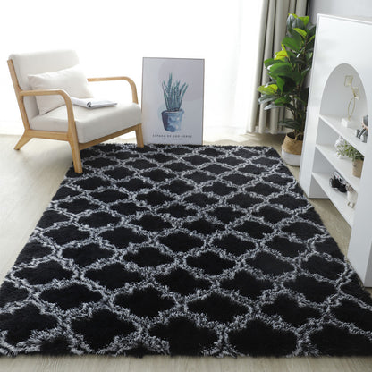 Washed plush tie-dyed gradient carpet