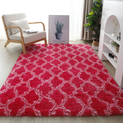 Washed plush tie-dyed gradient carpet