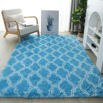 Washed plush tie-dyed gradient carpet