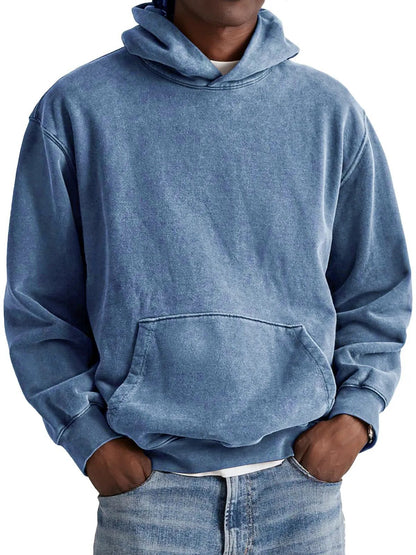 Washed simple hoodie