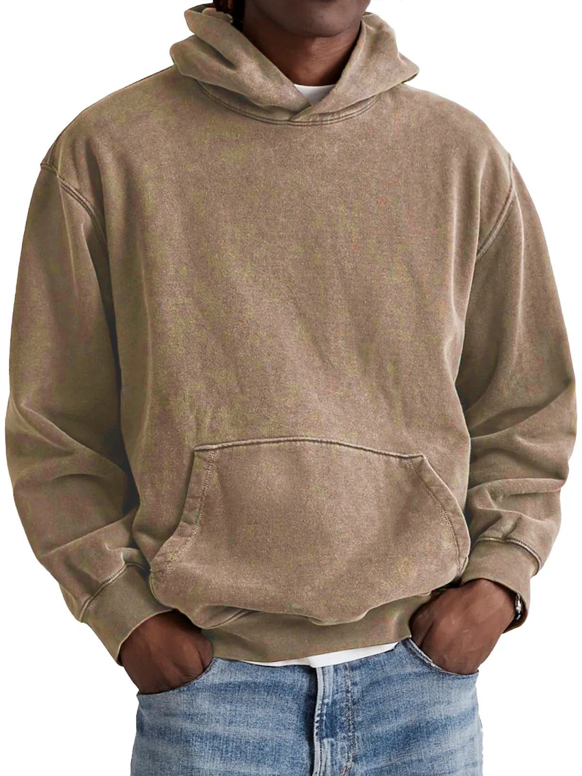Washed simple hoodie