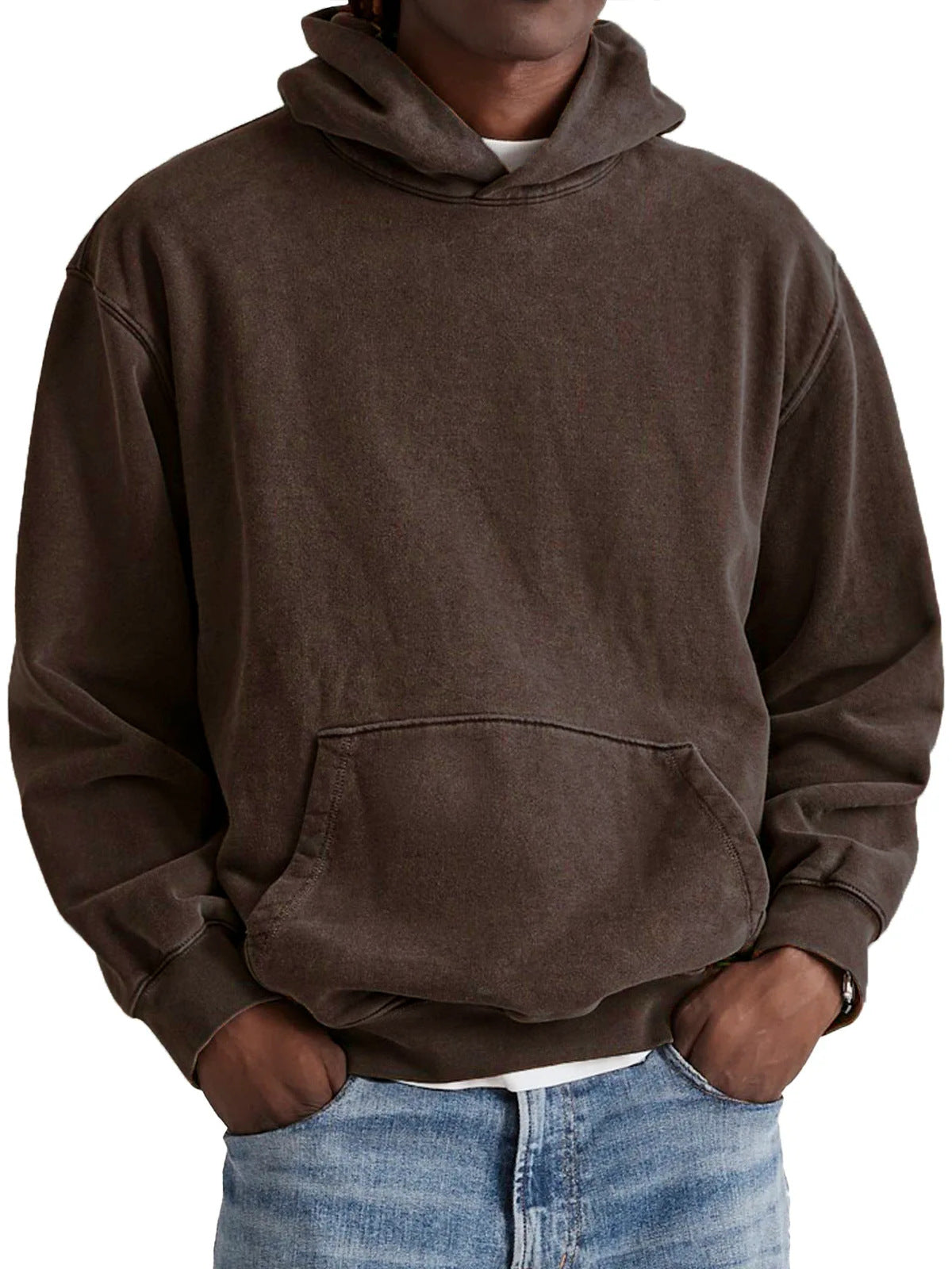 Washed simple hoodie