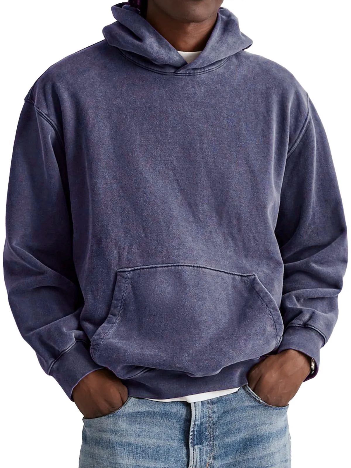 Washed simple hoodie