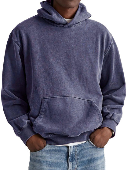 Washed simple hoodie