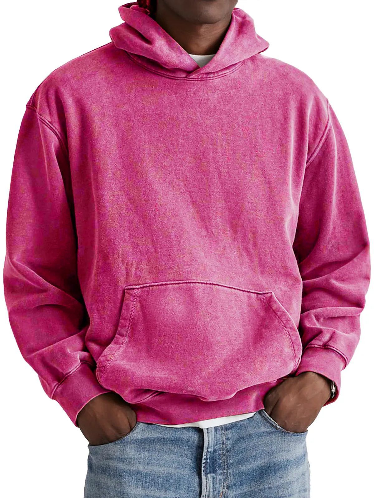 Washed simple hoodie