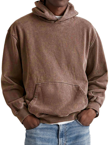 Washed simple hoodie