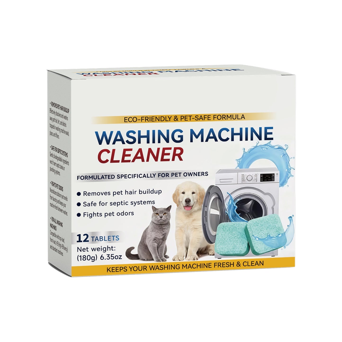 Washing machine cleaning sheet