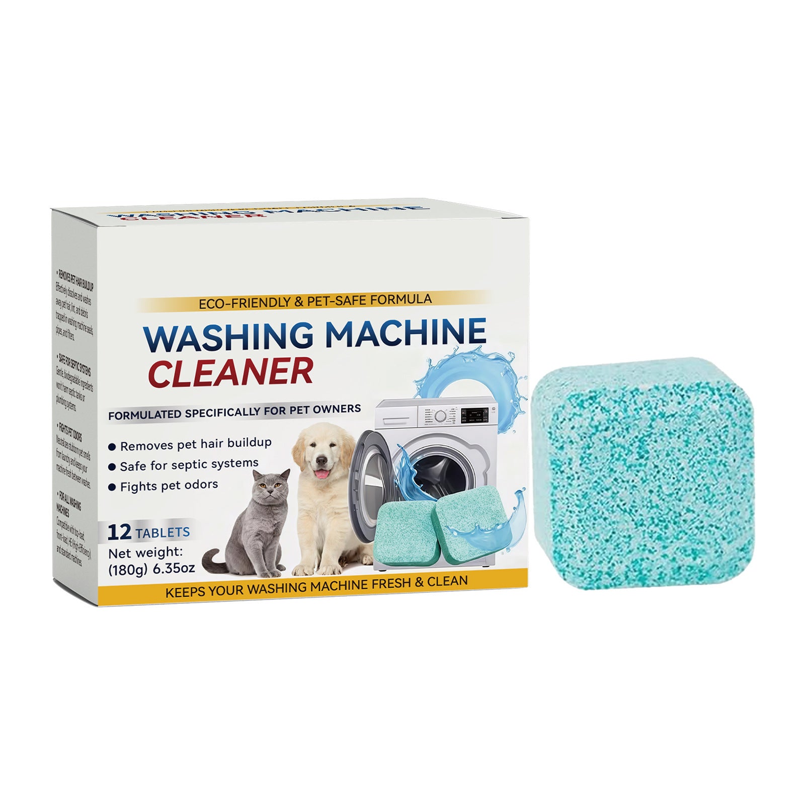 Washing machine cleaning sheet