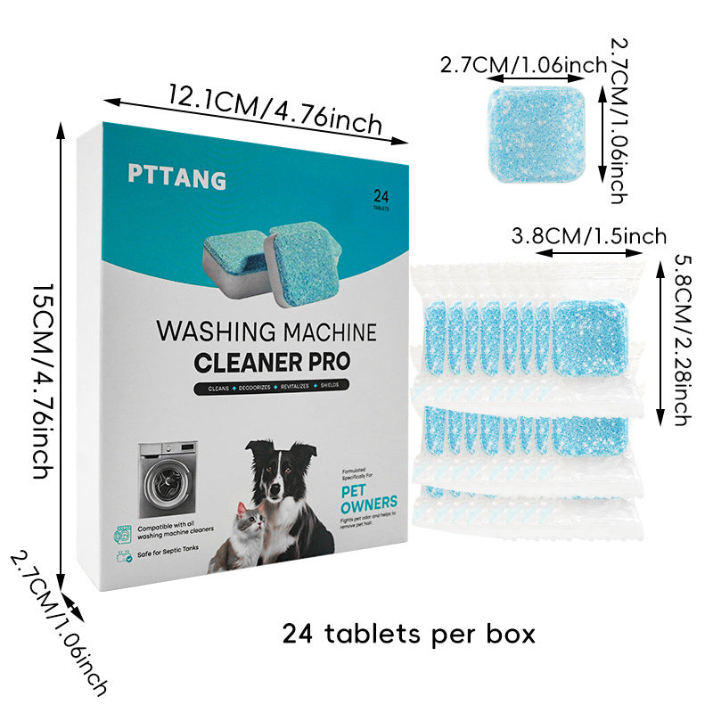 Washing machine cleaning sheet