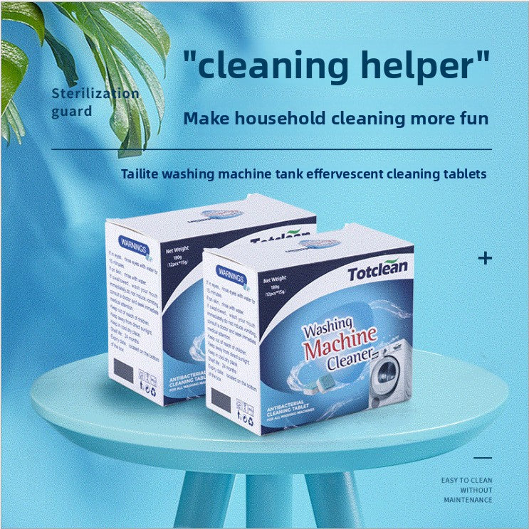 Washing machine effervescent tablets