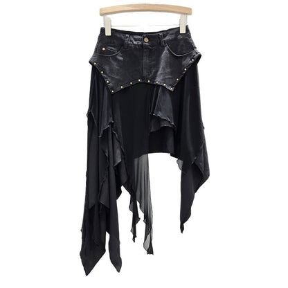 Wasteland-style irregular half-length skirt