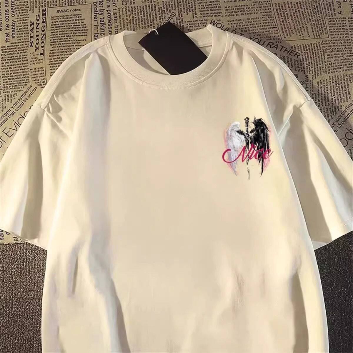 Wasteland Style Wing Print Mens T-Shirt