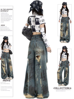 Vintage Blue Cropped