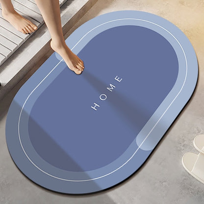 Water-absorbing anti-slip quick-drying floor mat