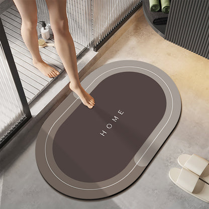Water-absorbing anti-slip quick-drying floor mat