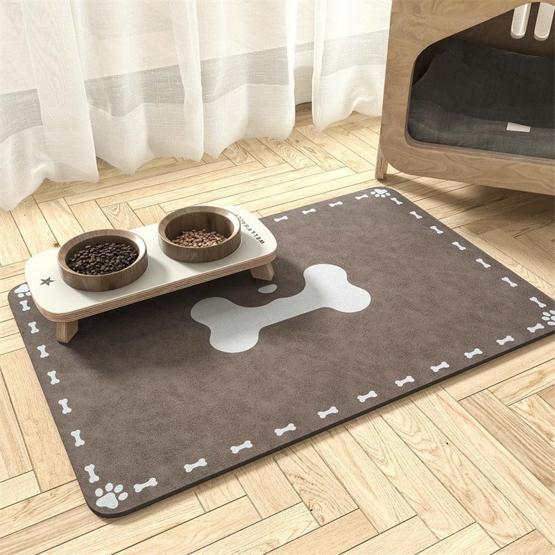 Water-absorbing quick-drying mat