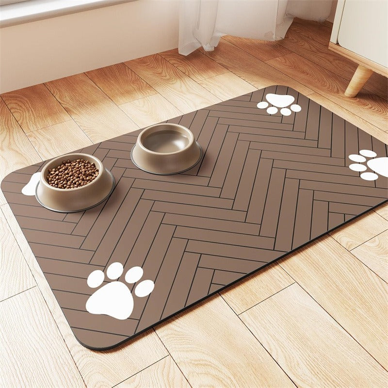 Water-absorbing quick-drying mat