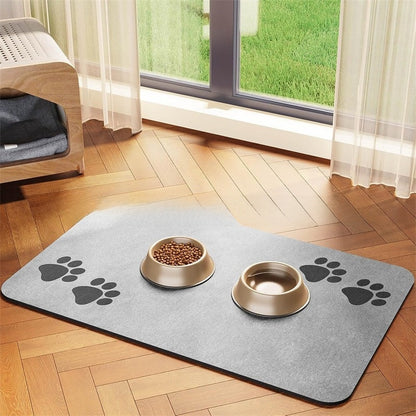 Water-absorbing quick-drying mat