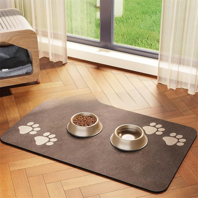 Water-absorbing quick-drying mat