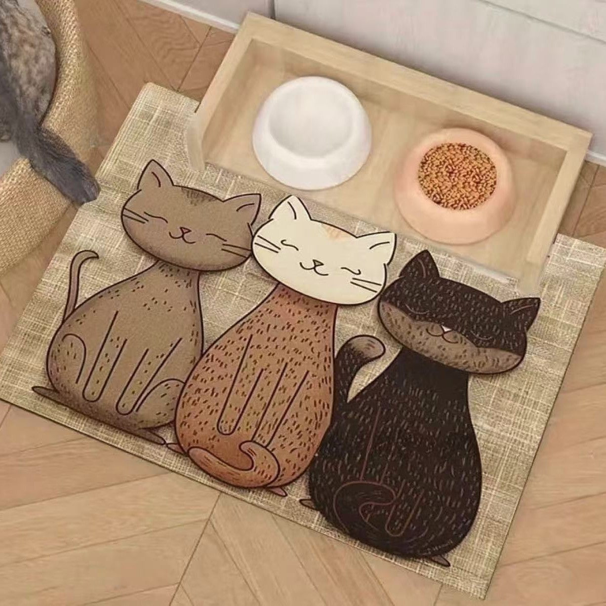 Water-absorbing quick-drying mat