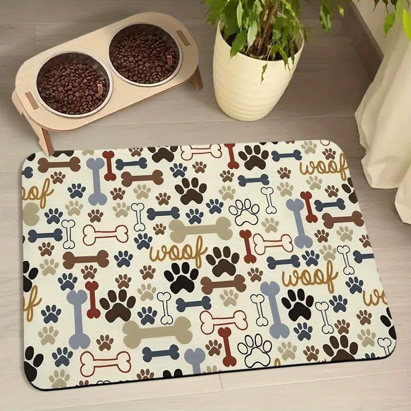 Water-absorbing quick-drying mat