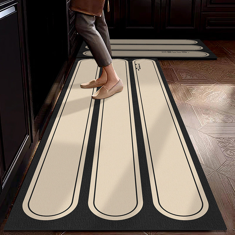 Water-absorbing, stain-resistant and anti-slip floor mat