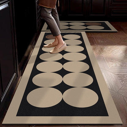 Water-absorbing, stain-resistant and anti-slip floor mat