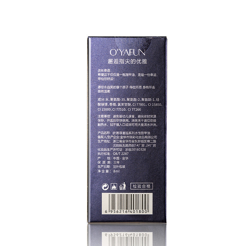 Water-based nail polish