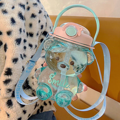Water cup for girls with straw