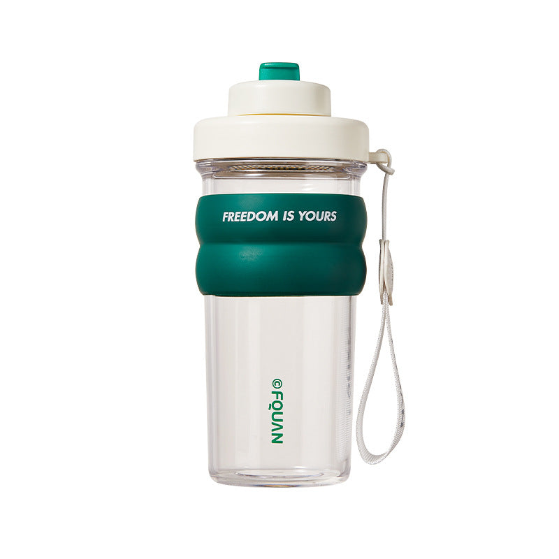 Water Cup with Tea Infuser and Carry Strap