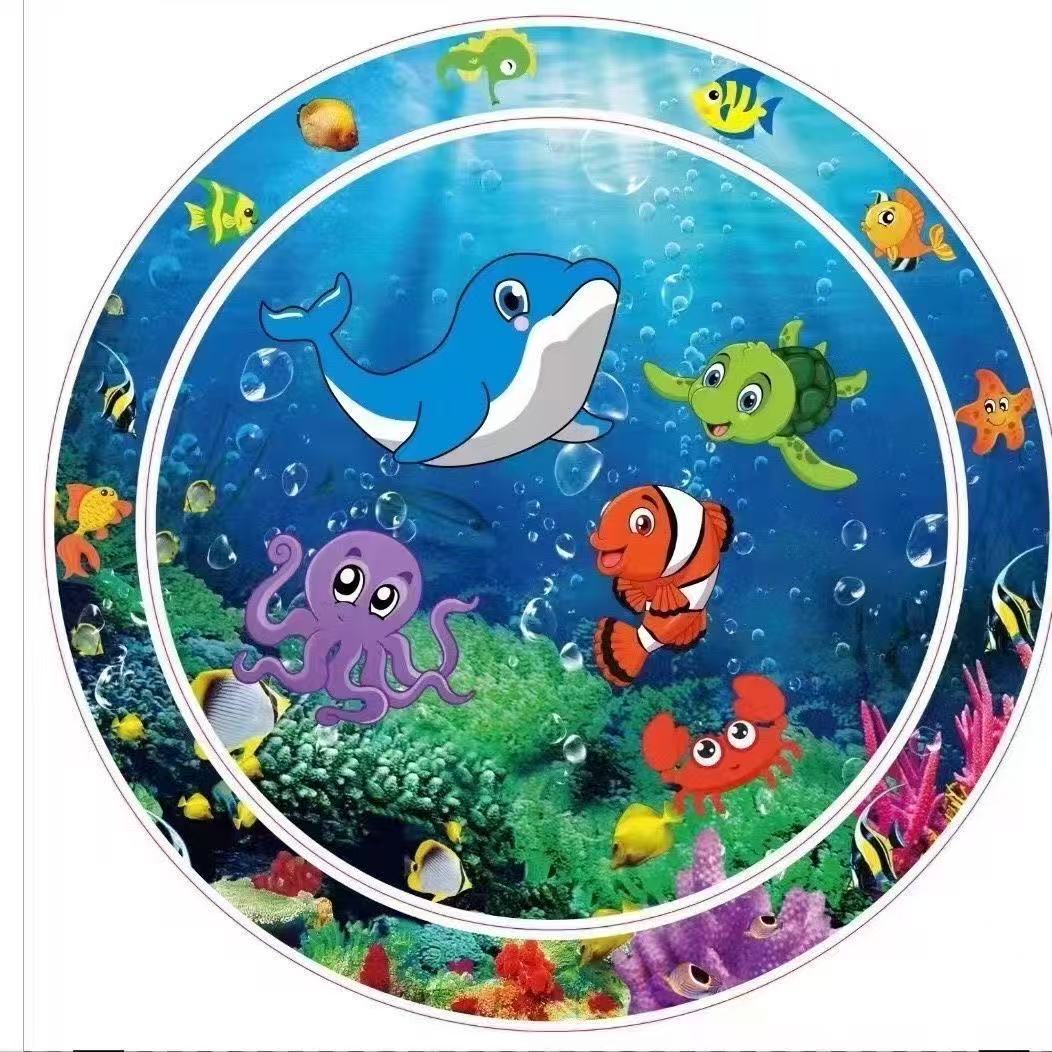 Water cushion baby crawling guidance device