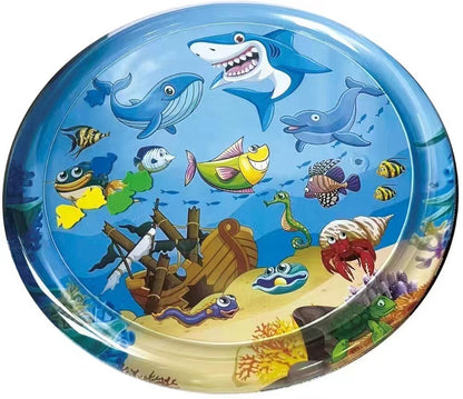 Water cushion baby crawling guidance device