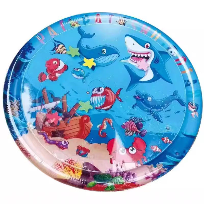 Water cushion baby crawling guidance device