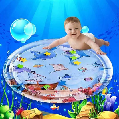 Water cushion baby crawling guidance device
