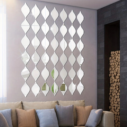 Water Drop 3D Stereoscopic Mirror Wall Cover