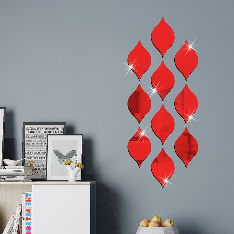 Water Drop 3D Stereoscopic Mirror Wall Cover