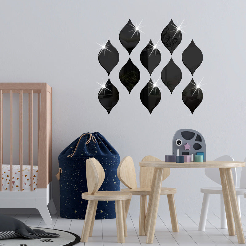 Water Drop 3D Stereoscopic Mirror Wall Cover