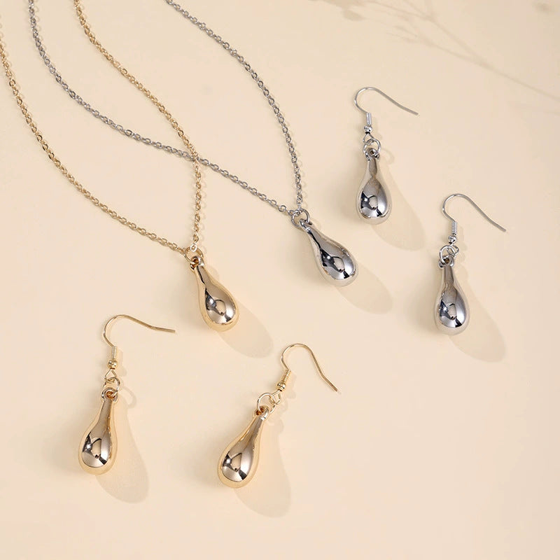 Water Drop Necklace and Earrings