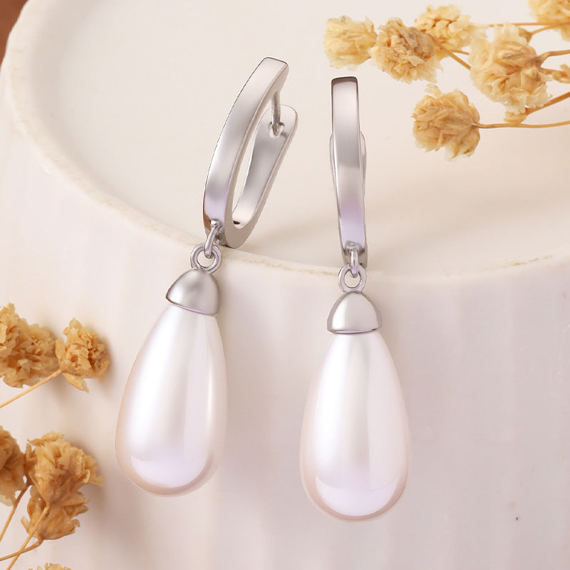 Water Drop Pearl Earrings
