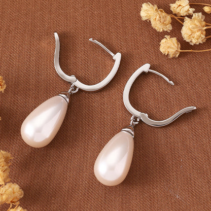 Water Drop Pearl Earrings
