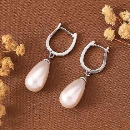 Water Drop Pearl Earrings